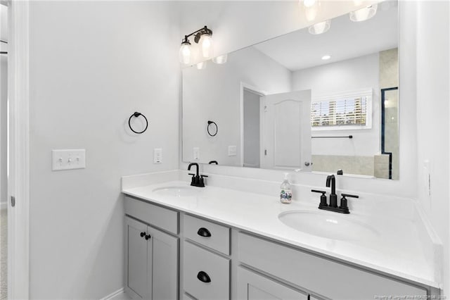 bathroom with vanity