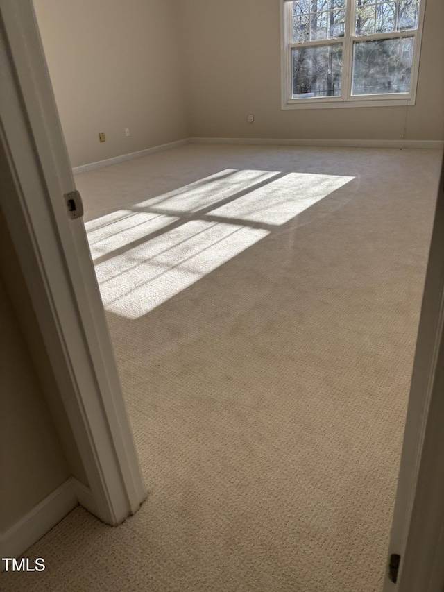 spare room with carpet flooring