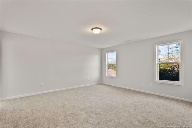 view of carpeted empty room