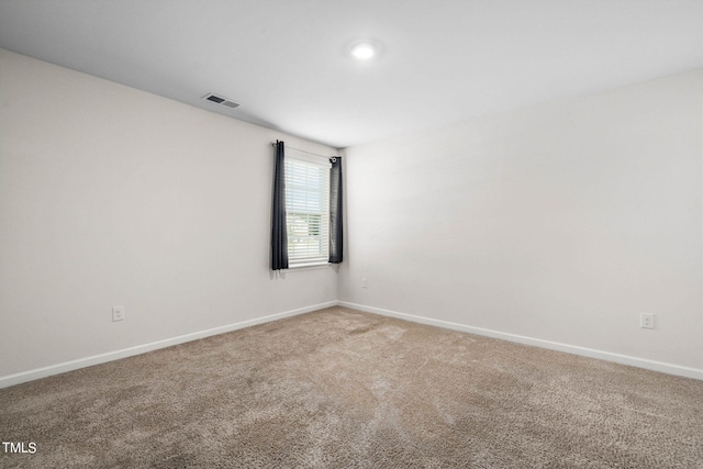 view of carpeted empty room