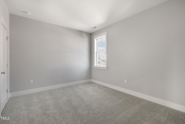 view of carpeted empty room