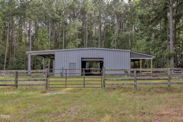 view of outdoor structure