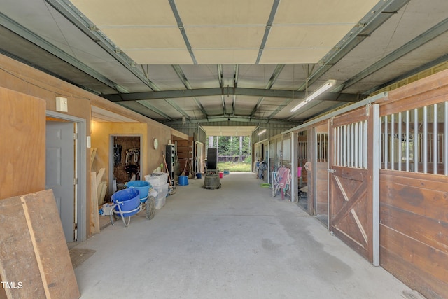 view of horse barn