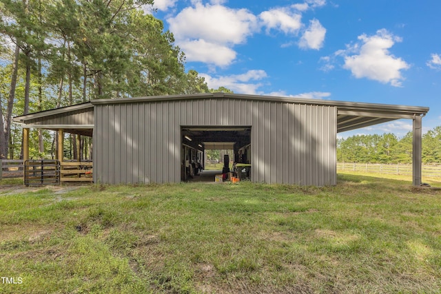 view of outdoor structure