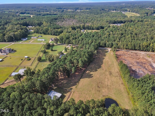 bird's eye view featuring a rural view