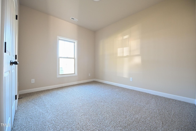 view of carpeted empty room