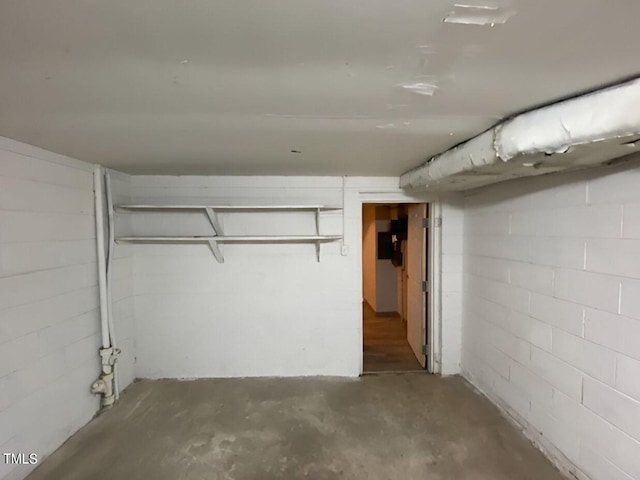 view of basement