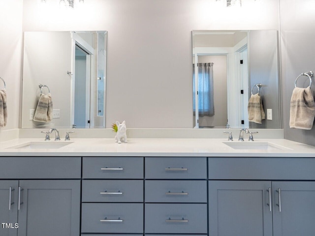 bathroom with vanity