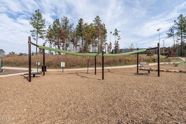 view of play area