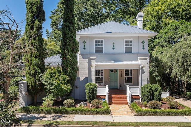 view of front of house with a porch