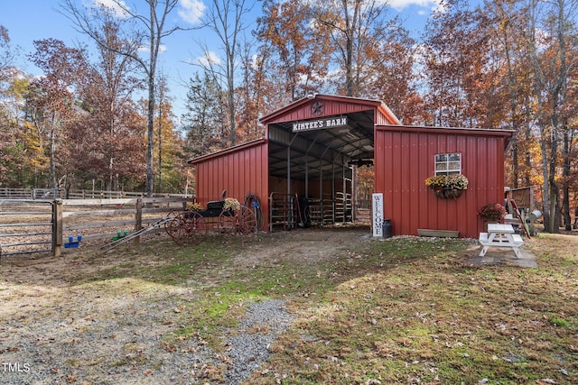 view of outbuilding