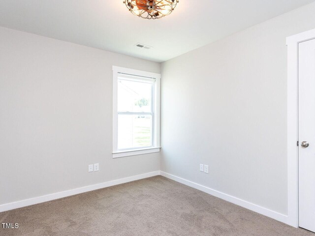 view of carpeted empty room