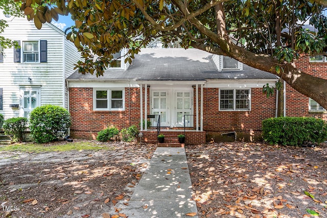 view of front of property with french doors