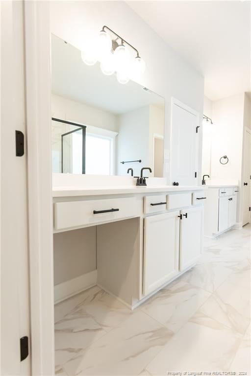 bathroom with vanity