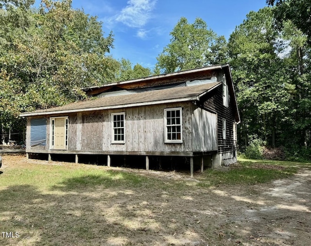 view of rear view of property