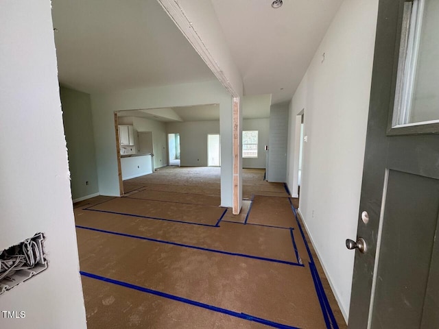 view of unfurnished living room