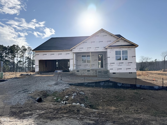 view of property in mid-construction