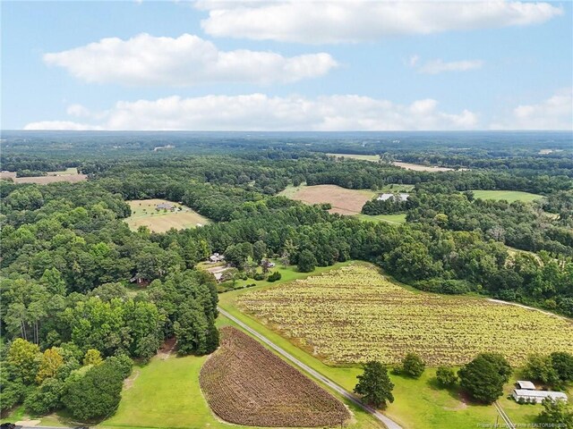 bird's eye view featuring a rural view