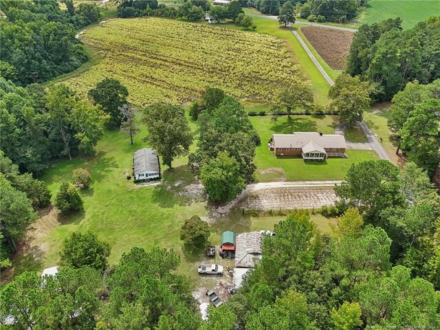 bird's eye view featuring a rural view