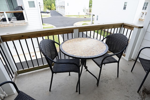 view of balcony