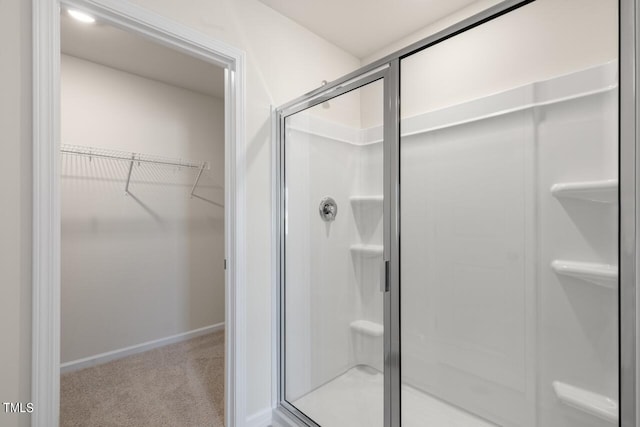 bathroom with walk in shower