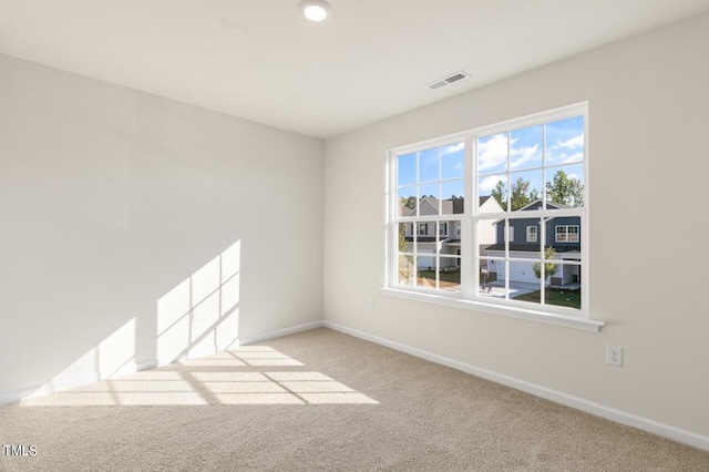 view of carpeted empty room