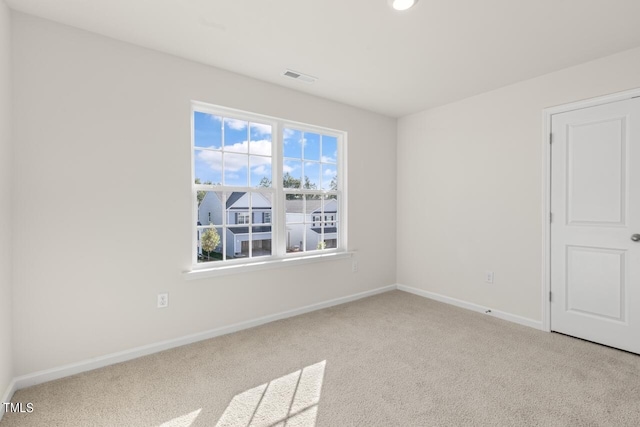 view of carpeted empty room