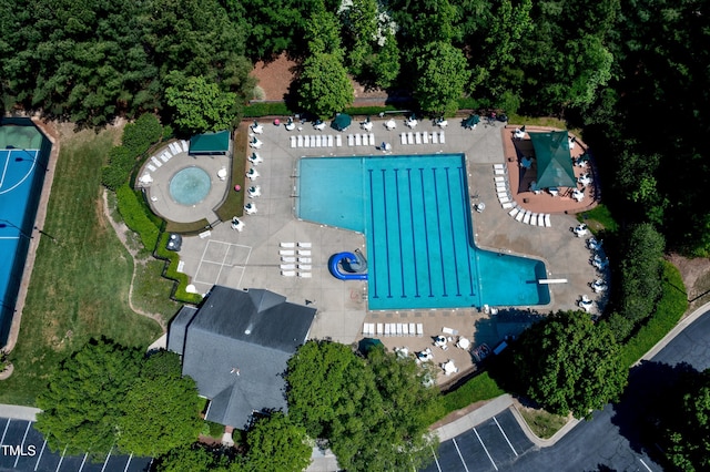 birds eye view of property