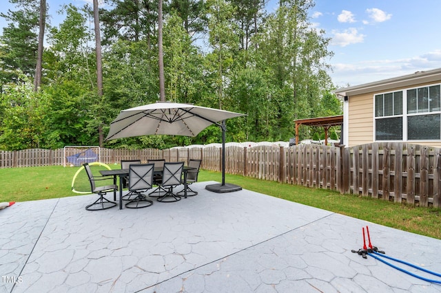 view of patio