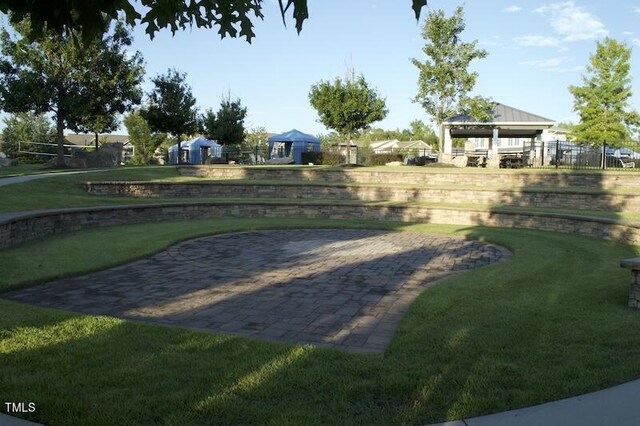 view of yard featuring a gazebo