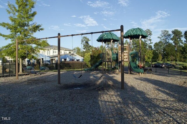 view of jungle gym