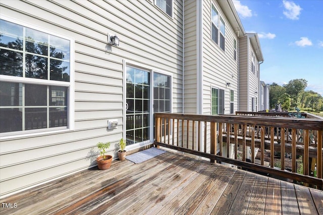 view of wooden terrace