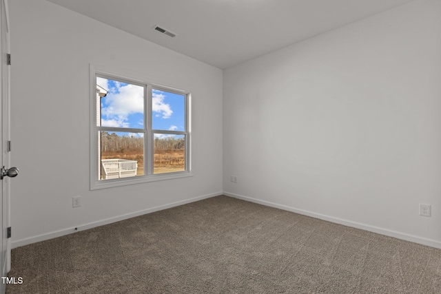 unfurnished room featuring carpet floors