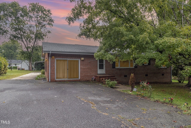 view of front of home