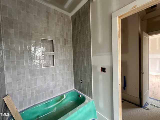 bathroom with a bathtub
