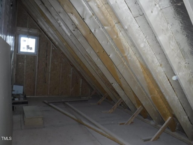 view of attic