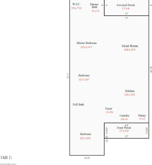 1005 Sunnybrook Rd S, Wilson, NC 27893 - floor plan