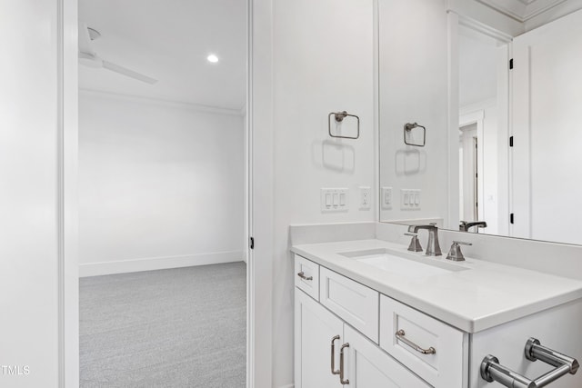 bathroom with vanity