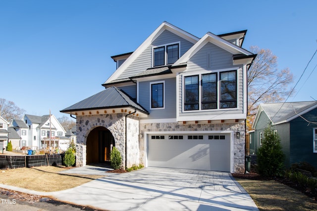 view of front of home featuring a garage