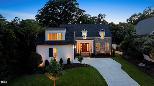 1307 Mayfair Rd, Raleigh, NC 27608 - view of front facade featuring a lawn and driveway