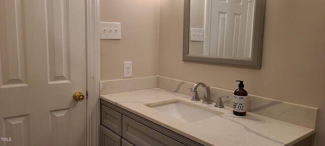 bathroom featuring vanity
