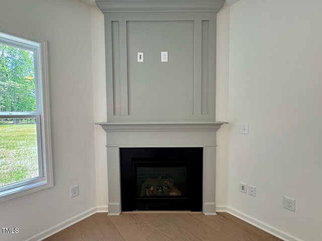 235 Grand Griffon Way, Lillington, NC 27546 - detailed view of a fireplace with flush hearth and baseboards