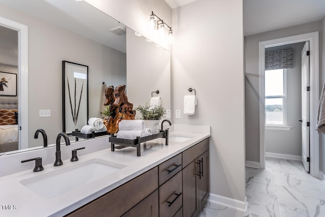 bathroom featuring vanity