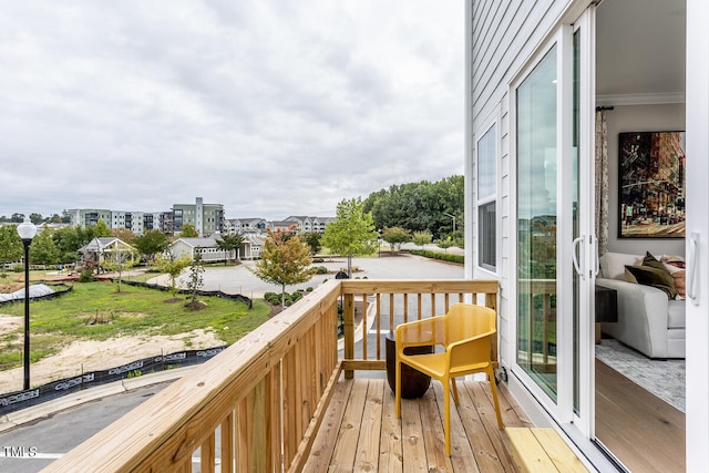 view of balcony