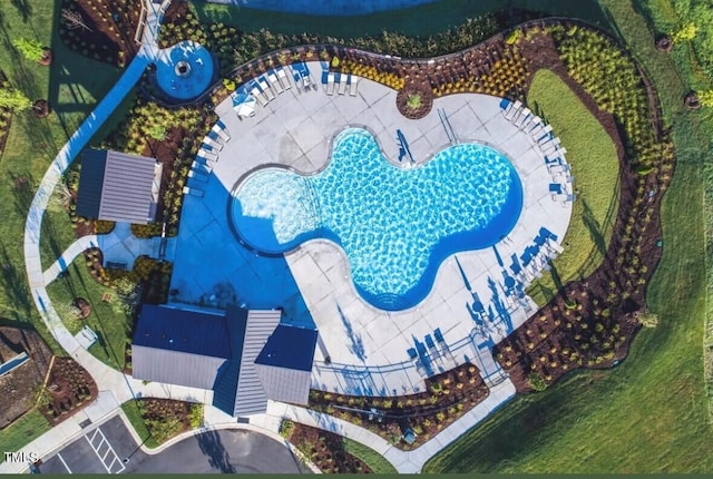 1170 Holding Village Way, Wake Forest, NC 27587 - aerial view of a pool area