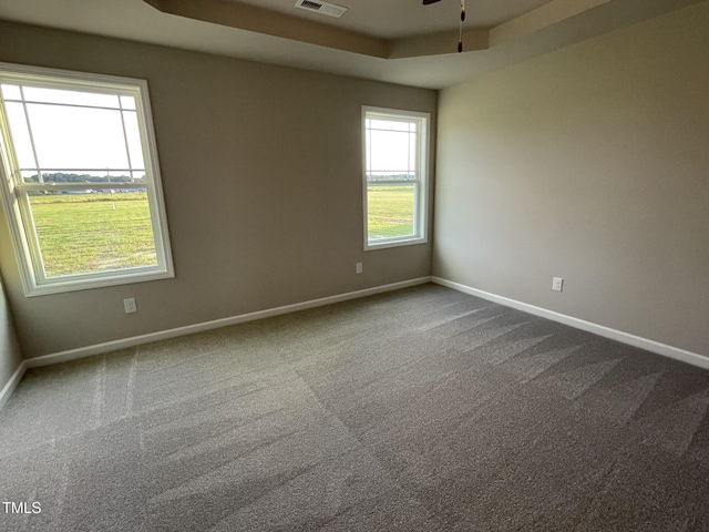 53 Grace Ridge Ct, Benson, NC 27504 - empty room with baseboards, ceiling fan, and dark carpet
