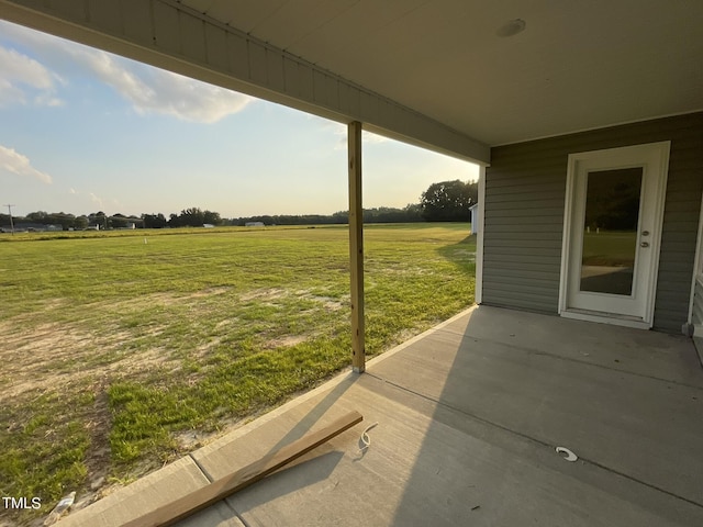 53 Grace Ridge Ct, Benson, NC 27504 - view of patio / terrace with a rural view