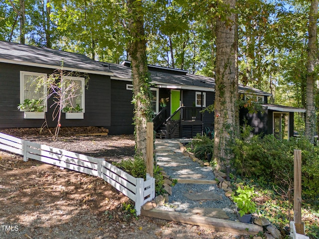 view of ranch-style home