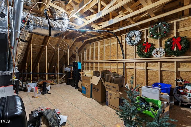 interior space featuring lofted ceiling