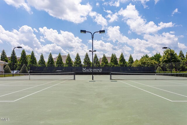 view of tennis court